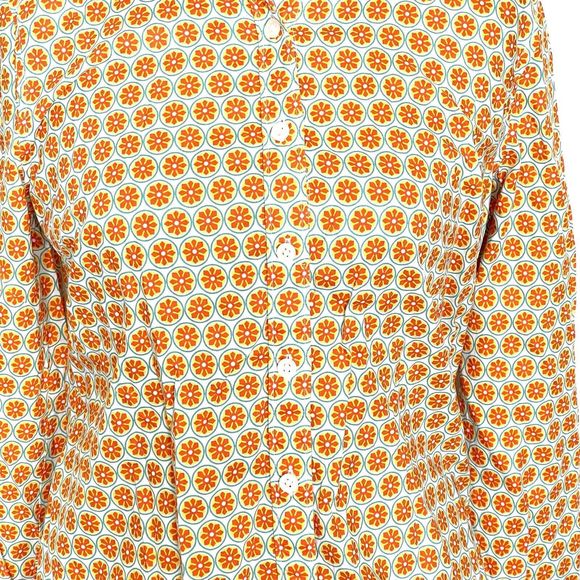 Crown & Ivy Womens Button down Shirt Blouse Size Small Floral Print Long Sleeve - Picture 4 of 12